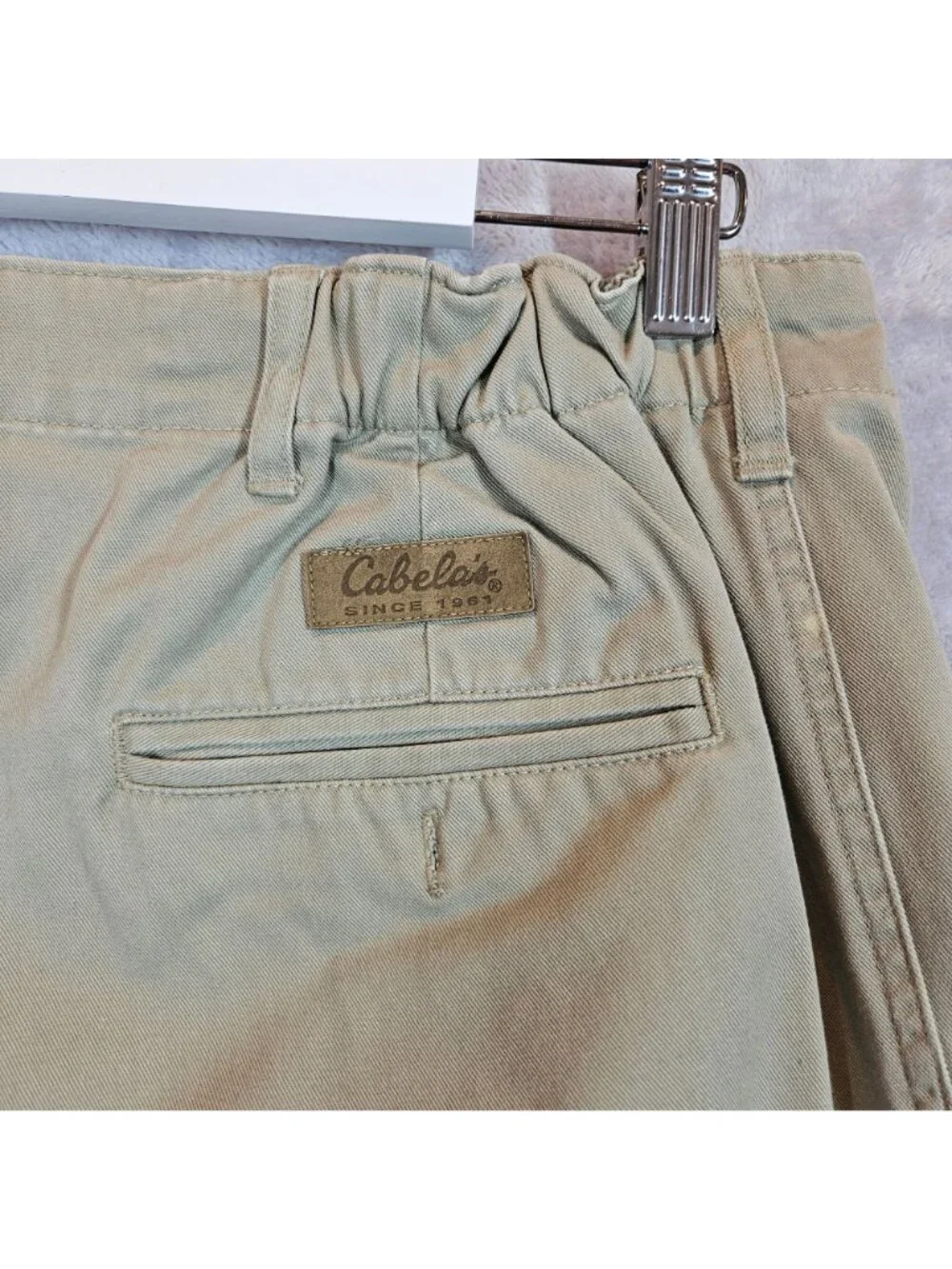 Cabelas Mens 34 Khaki Outdoor Chino Pants outdoor 100% Cotton gorpcore work